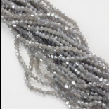 Zdjęcie - Kryształki bicone fasetowane 4mm shinny grey