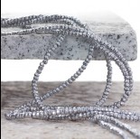 Zdjęcie - Hematyt oponka fasetowana koloru srebrnego 3x2mm