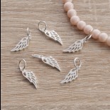 Zdjęcie - Srebrne skrzydło ażurowe 17,5x6,5mm, Ag925