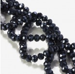 Zdjęcie - Kryształki oponki fasetowane blue hematite 6x8mm