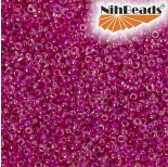 Zdjęcie - Koraliki NihBeads 12/0 Inside-Color Rainbow Crystal/ Hot Pink Line