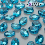 Zdjęcie - Kaboszon kryształowy aquamarine 13x18mm
