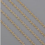 Zdjęcie - Łańcuszek simple diamentowany real gold color 0,95mm
