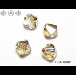 Zdjęcie - Swarovski bicone 4mm golden shadow