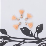 Zdjęcie - Mini chwosty w srebrnym okuciu brzoskwiniowy 10mm