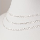 Zdjęcie - Srebrny łańcuszek romb diamentowany, próba Ag925 2.5mm