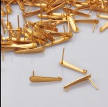 Zdjęcie - Sztyfty łezki ze stali chirurgicznej pozłacane 20mm