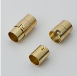 Zdjęcie - Zapięcie magnetyczne do wklejania z zabezpieczeniem rurka 8mm