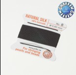 Zdjęcie - Nici jedwabne z igłą black 0,8mm