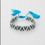Zdjęcie - Bransoletka boho 5 rzędowa z koralików Matsuno 17-27cm