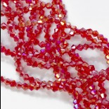 Zdjęcie - Kryształki bicone red siam AB 4mm