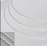 Zdjęcie - Srebrny łańcuszek simple 44cm, Ag925