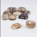 Zdjęcie - Kaboszon agat botswana klasa AAA owal 25x18mm
