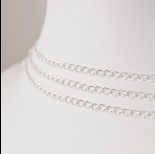 Zdjęcie - Srebrny łańcuszek romb, próba Ag925 2.5mm