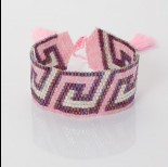 Zdjęcie - Bransoletka boho 13 rzędowa z koralików Matsuno 17-27cm