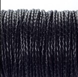 Zdjęcie - Rzemień naturalny pleciony czarny 2.5mm