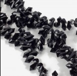 Zdjęcie - Kryształki drop fasetowane jet 6x11mm