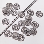 Zdjęcie - Zawieszka łącznik ze stali chirurgicznej serwetka z serduszkami 18,4mm