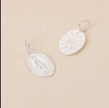 Zdjęcie - Srebrna zawieszka Matka Boska AG925 13x21mm