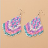 Zdjęcie - Kolczyki boho z koralików Matsuno 80mm