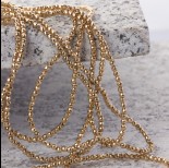 Zdjęcie - Hematyt platerowany kulka fasetowana light gold 2,5mm