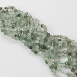 Zdjęcie - Kwarc rytylowy zielony kulka fasetowana 3.5 mm
