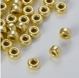 Zdjęcie - Srebrne oponki gładkie pozłacane próba 925 5mm