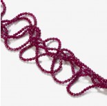 Zdjęcie - Jadeit kulki fasetowane fuchsia 2mm
