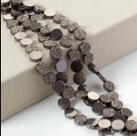 Zdjęcie - Hematyt platerowany krążek diamentowy brązowy 12x4mm