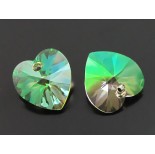 Zdjęcie - Swarovski heart 14mm luminous green