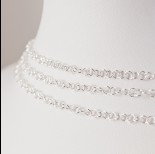Zdjęcie - Srebrny łańcuszek kółeczka, próba Ag925 3mm