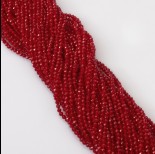 Zdjęcie - Granat syntetyczny kulka fasetowana 3mm