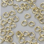 Zdjęcie - Kółeczka zaciskowe light gold 5x1mm