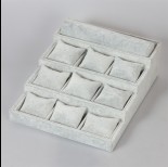 Zdjęcie - Ekspozytor schodkowy szary 14x28x35cm