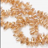 Zdjęcie - Kryształki drop fasetowane golden shadow 6x11mm