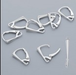 Zdjęcie - Srebrne bigle angielskie diamentowe 17mm, Ag925