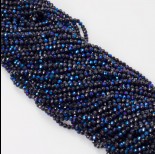 Zdjęcie - Czarny spinel kulka fasetowana platerowana 3mm