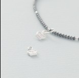 Zdjęcie - Srebrna zawieszka korona, próba Ag925 5x6.5mm