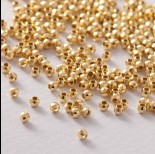 Zdjęcie - Srebrne, pozłacane kulki disco, próba Ag925 2.5mm