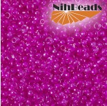 Zdjęcie - Koraliki NihBeads 12/0 Inside-Color Lustered Crystal/ Fucia Line