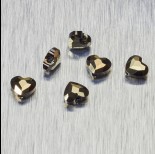 Zdjęcie - 5741 Swarovski love bead 8mm Metalic Light Gold