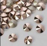 Zdjęcie - Swarovski rivoli stone rose gold 8mm