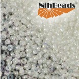 Zdjęcie - Koraliki NihBeads 12/0 Inside-Color Rainbow Crystal/ White line