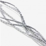 Zdjęcie - Hematyt platerowany walec matowy srebrny 4x2mm