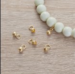 Zdjęcie - Srebrna zawieszka dzwoneczek Ag925 pozłacany 4.5mm