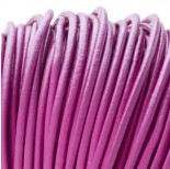 Zdjęcie - Rzemień naturalny okrągły różowy 3mm