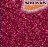 Zdjęcie - Koraliki NihBeads 12/0 Inside-Color Rosaline/ Fucia Line