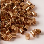 Zdjęcie - Końcówki ze stali chirurgicznej pozłacane 6mm