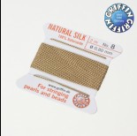 Zdjęcie - Nici jedwabne z igłą beige 0,8mm