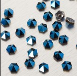 Zdjęcie - 5060 Hexagon Spike bead metalic blue 7.5mm